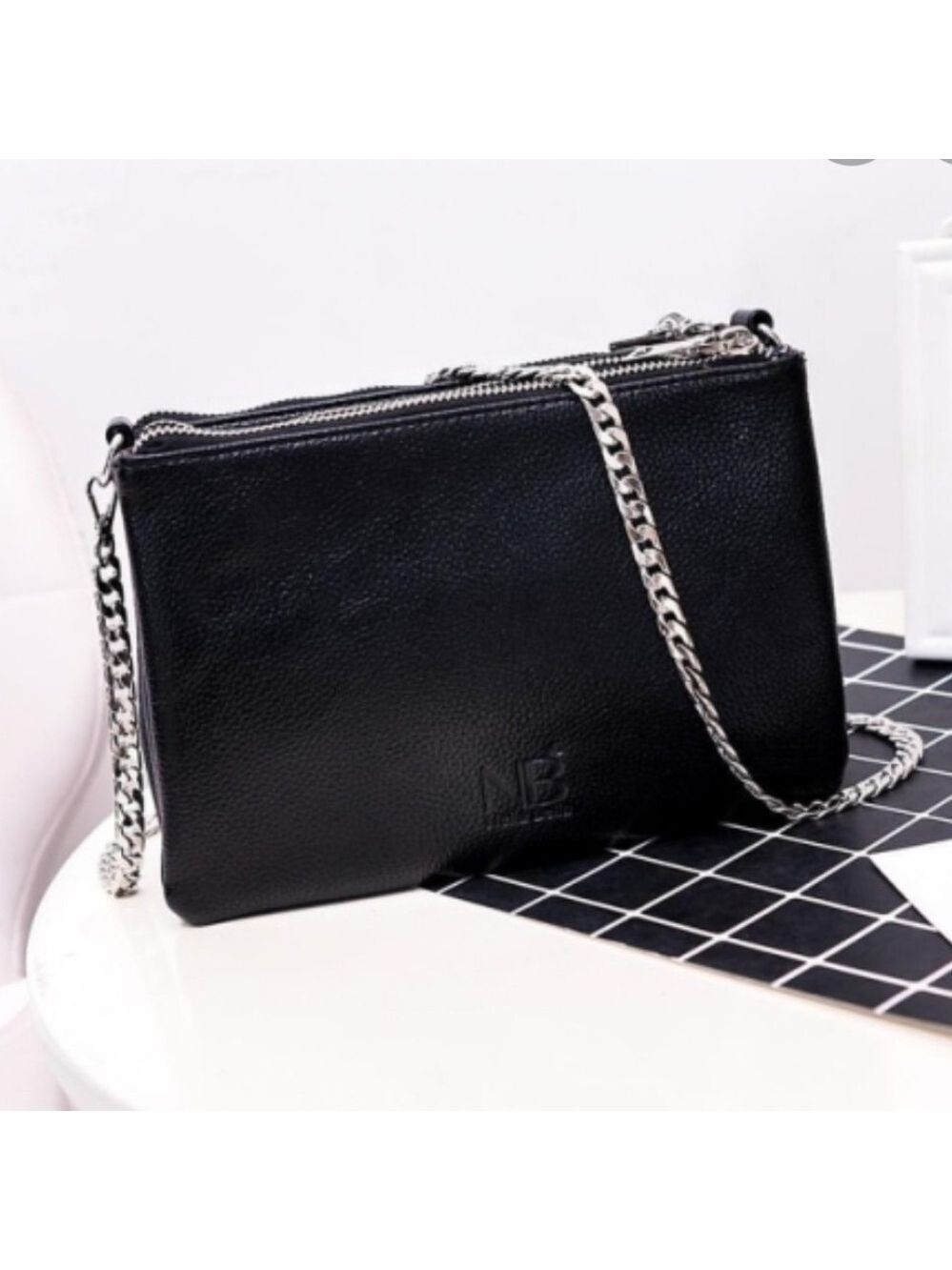 Nella Bella Vegan Leather Chain Bag